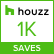 1,000 Ideabook Saves on Houzz